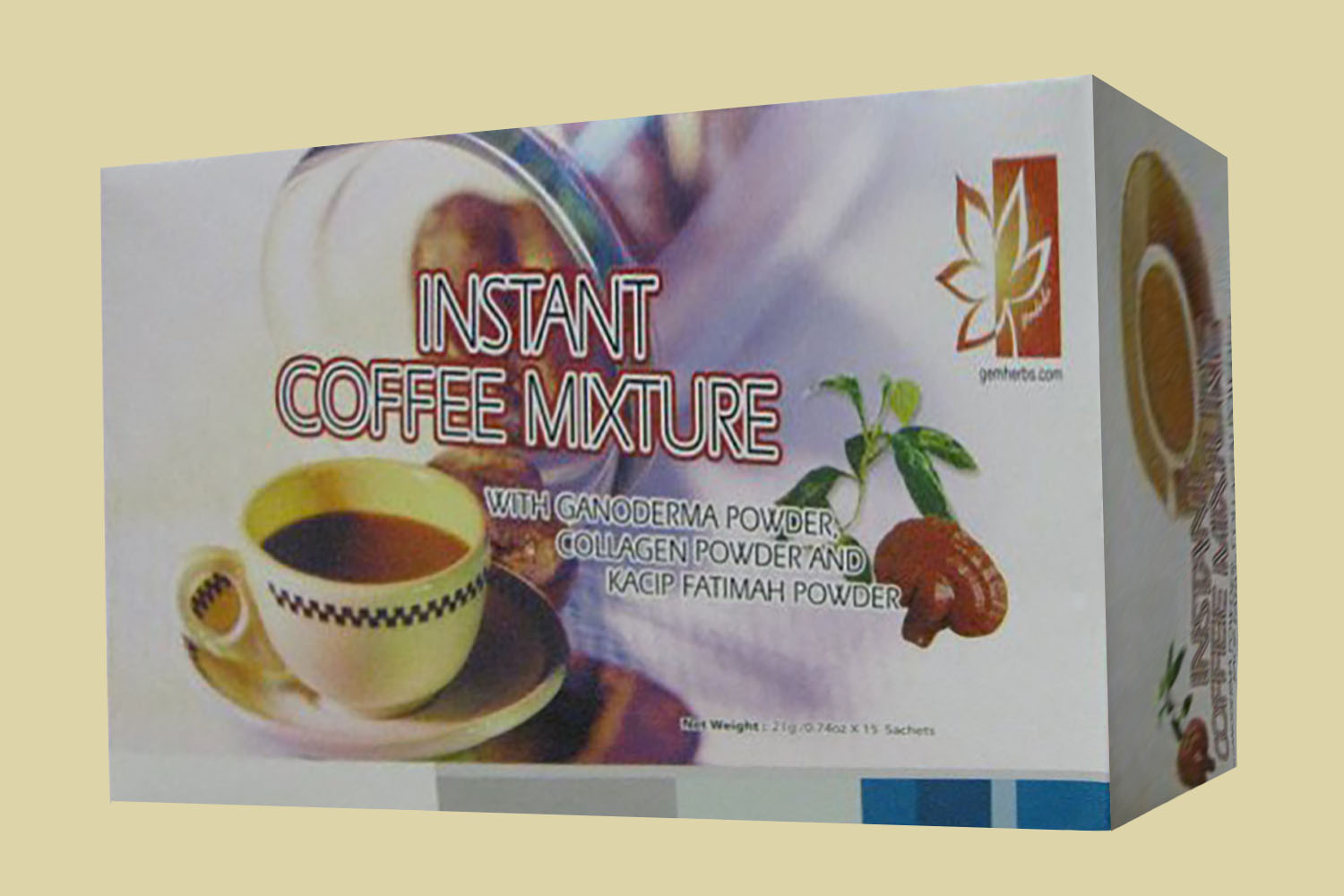 Healthy Hair, Skin & Nails Coffee with Ganoderma, Collagen and Kacip Fatimah - 1 Box (15 pk/bx) Healthy Hair, Skin & Nails Coffee with Ganoderma, Collagen and Kacip Fatimah - 1 Box (15 pk/bx)